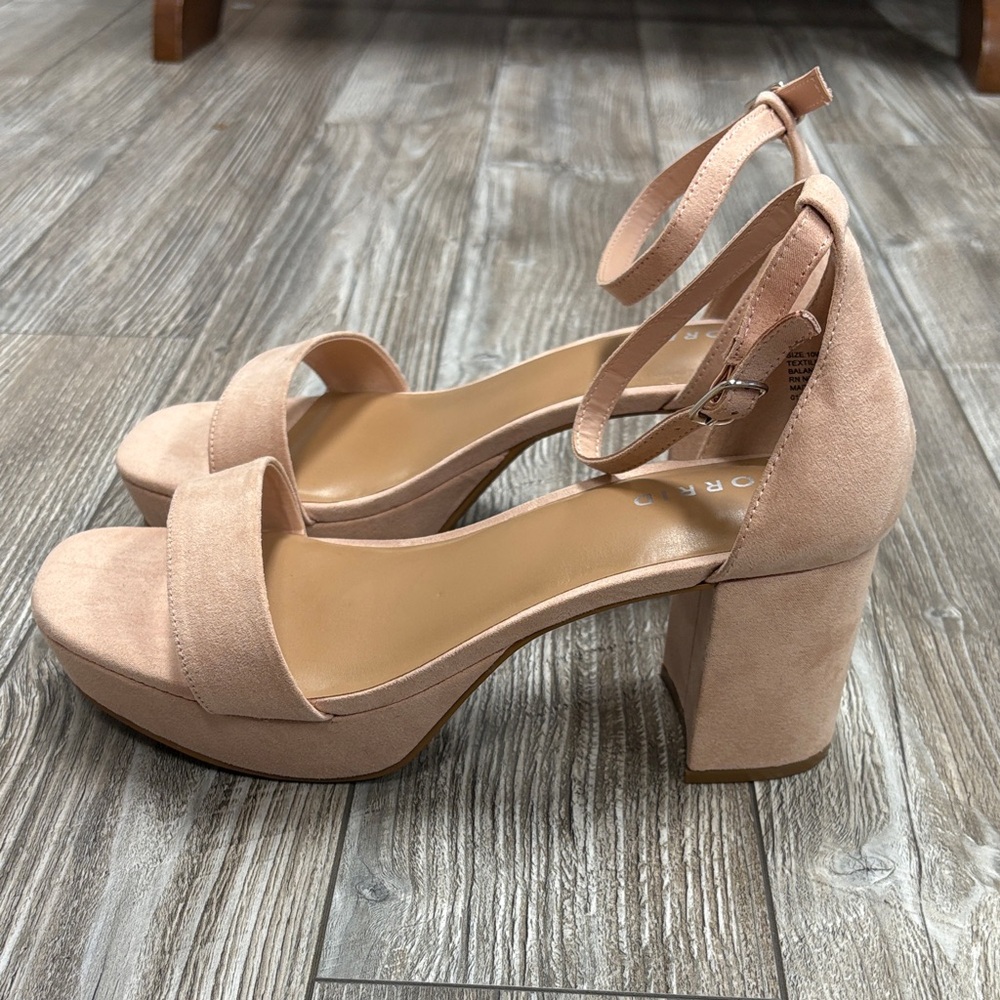 Torrid Elegant Pink Block Heel Sandals